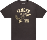 Fender T-Shirt “Wings To Fly” - Vintage Black (S, M, L, XL)