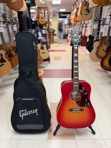 "PREVIOUSLY ROCKED" - Gibson Hummingbird Special Acoustic/Electric Guitar with Softshell Case - Satin Vintage Cherry Sunburst