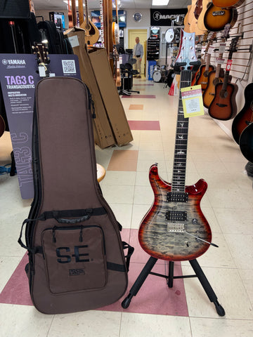 "PREVIOUSLY ROCKED" - PRS SE Custom 24-08 - Charcoal Cherry Burst
