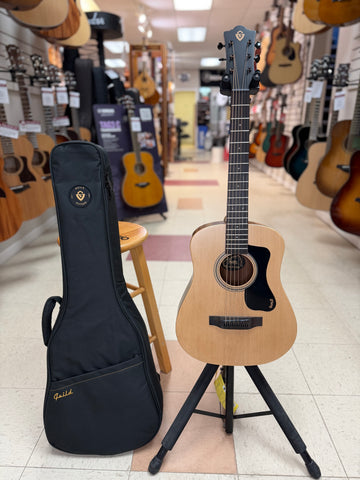 "PREVIOUSLY ROCKED" - Guild Traveler Spruce Mini Dreadnought Acoustic Guitar w/Bag
