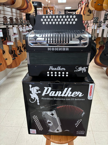 "PREVIOUSLY ROCKED" - Hohner Panther Button Accordion in G, C and F
