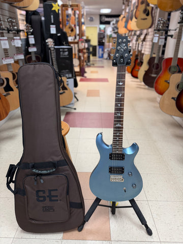 "PREVIOUSLY ROCKED" - SE CE 24 Standard Satin Stoptail Electric Guitar with Gigbag - Ice Blue Metallic