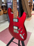 "PREVIOUSLY ROCKED" - Squier Standard Series Satin Trans Fat Stratocaster - Crimson Transparent