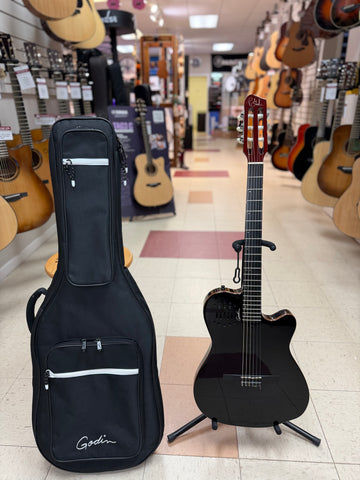 "PREVIOUSLY ROCKED" - Godin Multiac ACS Slim Electro-Acoustic Cedar Black Pearl w/Gig Bag
