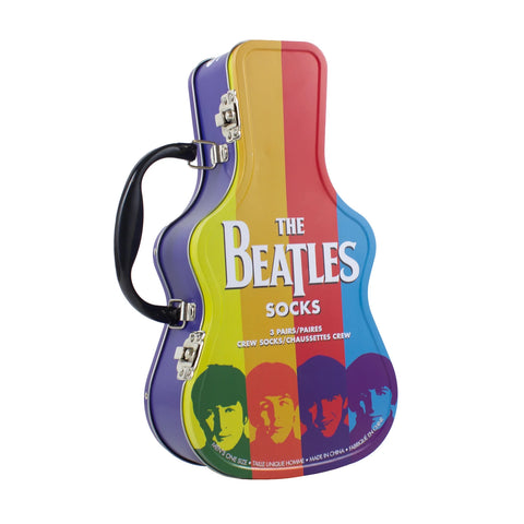 Perri's Socks - The Beatles Help! Guitar Tin Sock Box - 3 Pairs