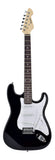 Electric Guitar Package w/ Guitar, Amp, Cable, Bag, Tuner & Picks - Black