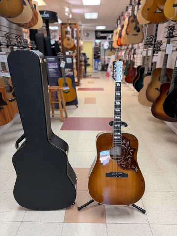 "PREVIOUSLY ROCKED" - Sigma DM-SG5 Hummingbird Acoustic Guitar – Heritage Cherry Sunburst w/Hardshell Case