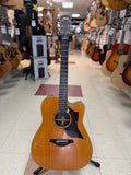 "PREVIOUSLY ROCKED" - Yamaha A3R All Solid Spruce/Rosewood Dreadnought Cutaway - Vintage Natural
