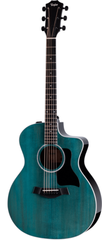 Taylor 214ce Special-Edition Grand Auditorium w/Areocase Trans Blue