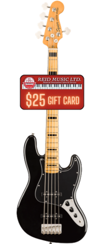 Squier Classic Vibe '70s Jazz Bass V, Maple Fingerboard, Black