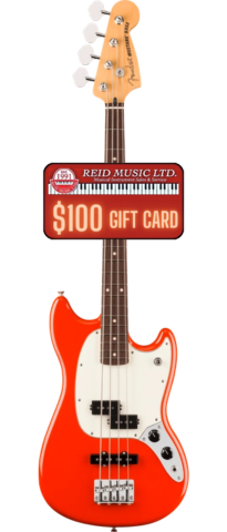 Fender Player II Mustang Bass PJ, Rosewood Fingerboard - Coral Red