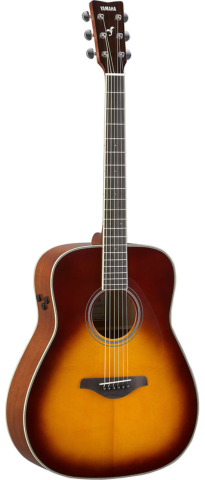 Yamaha FG-TA Dreadnought TransAcoustic Acoustic-Electric, Brown Sunburst