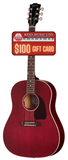 Gibson J-45 Special Acoustic/Electric Guitar w/ Softshell Case - Satin Wine Red