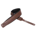 Levy's 2.5" Leather Guitar Strap with Foam Backing - Brown