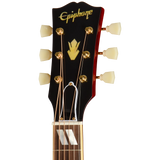 Epiphone 1960 Hummingbird Reissue Acoustic/Electric Guitar w/ Hardshell Case - Heritage Cherry Sunburst