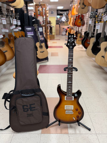 "PREVIOUSLY ROCKED" -Used PRS Guitars SE DGT Electric Guitar with Gig Bag, Birds Inlay - McCarty Tobacco Sunburst