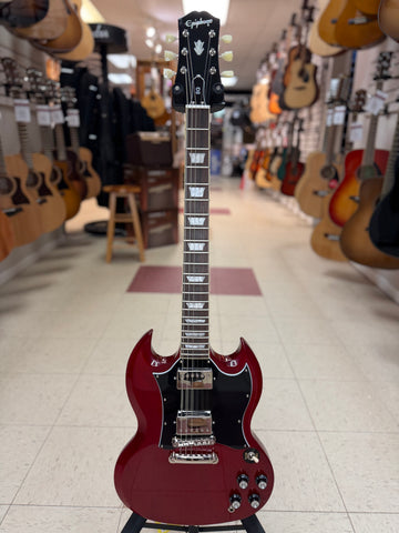 "PREVIOUSLY ROCKED" - Epiphone SG Standard Electric Guitar - Heritage Cherry