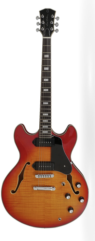 SIRE Larry Carlton H7V Semi-Hollow Electric Guitar w/ P90 Pickups - Cherry Sunburst