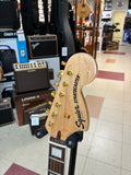 "PREVIOUSLY ROCKED" - Squier 40th Anniversary Stratocaster, Gold Edition - Ruby Red Metallic