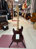 "PREVIOUSLY ROCKED" - Squier 40th Anniversary Stratocaster, Gold Edition - Ruby Red Metallic