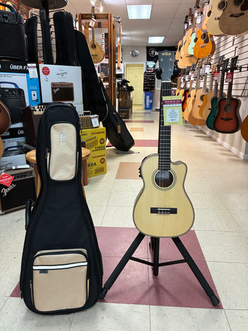 "PREVIOUSLY ROCKED" - Kala Baritone Ukulele w/ pickup - Natural