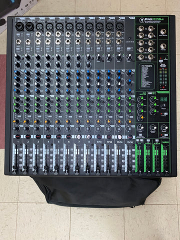 "PREVIOUSLY ROCKED" -Mackie ProFX16v3 16-Channel 4 Bus Professional Effects Mixer with USB w/Gator Gig Bag