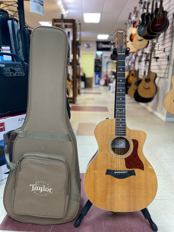 "PREVIOUSLY ROCKED" -Taylor Guitars 214ce Grand Auditorium Sitka/Rosewood Acoustic Guitar w/ES-2, w/Gig Bag