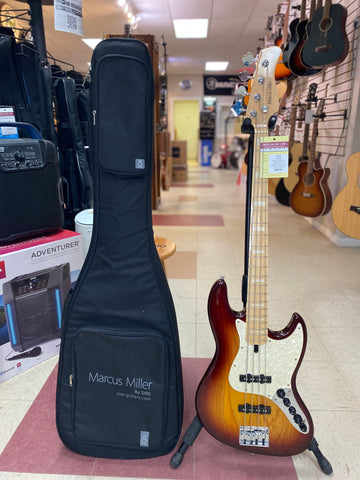 "PREVIOUSLY ROCKED" -SIRE Marcus Miller V7 4-String (Swamp Ash) 1st Gen. Electric Bass - Tobacco Sunburst w/Gig Bag
