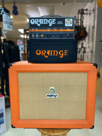 "PREVIOUSLY ROCKED" -Orange Dark Terror Head And 60W Cab w/Gig Bag-Head