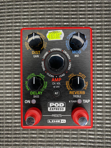 "PREVIOUSLY ROCKED" -Line 6 POD Express Guitar w/Box