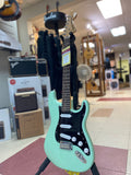 "PREVIOUSLY ROCKED" - Squier FSR Affinity Series Stratocaster, Laurel Fingerboard, Black Pickguard - Surf Green