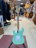 "PREVIOUSLY ROCKED" - Squier FSR Affinity Series Stratocaster, Laurel Fingerboard, Black Pickguard - Surf Green