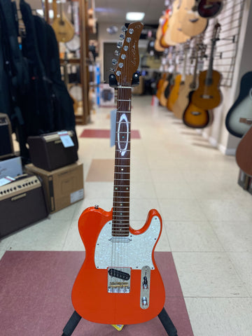"PREVIOUSLY ROCKED" - Sire Larry Carlton T7 "Fiesta Red"