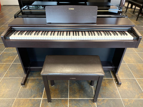 "PREVIOUSLY ROCKED" - Yamaha Arius YDP-144 Digital Piano w/Bench - Rosewood