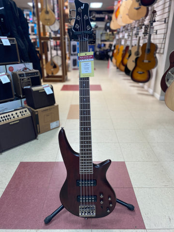 "PREVIOUSLY ROCKED" - Jackson Guitars JS Series Spectra Bass JS3V, Laurel Fingerboard - Walnut Stain