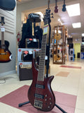 "PREVIOUSLY ROCKED" - Jackson Guitars JS Series Spectra Bass JS3V, Laurel Fingerboard - Walnut Stain