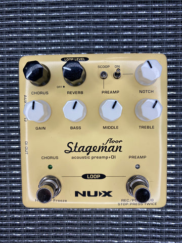 "PREVIOUSLY ROCKED" - NUX Verdugo Series Stageman Floor Acoustic Preamp & DI+ w/box