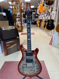 "PREVIOUSLY ROCKED" - PRS Guitars SE Custom 24-08 Quilt Electric Guitar with Gigbag - Charcoal Cherry Burst