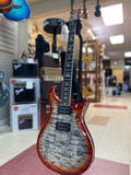"PREVIOUSLY ROCKED" - PRS Guitars SE Custom 24-08 Quilt Electric Guitar with Gigbag - Charcoal Cherry Burst