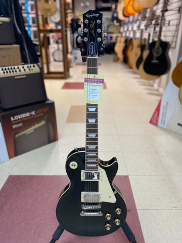 "PREVIOUSLY ROCKED" - Epiphone Les Paul Standard 60s - Ebony (Minor Crack Repair)