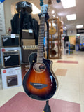 "PREVIOUSLY ROCKED" - Yamaha APXT2 - 3/4 Scale Thinline Acoustic-Electric Cutaway, Old Violin Burst w/Gig Bag