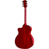 Taylor 224ce Mahogany Special-Edition Grand Auditorium Trans Red w/Aerocase