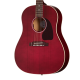 New Model! Gibson J-45 Special Acoustic/Electric Guitar w/ Softshell Case - Satin Wine Red
