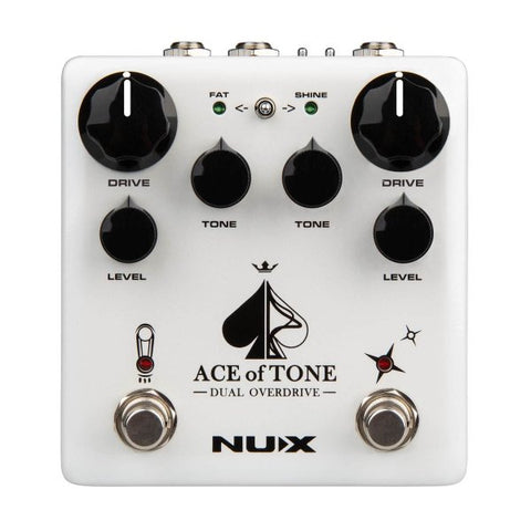 NUX Ace Of Tone Dual Overdrive Effects Pedal