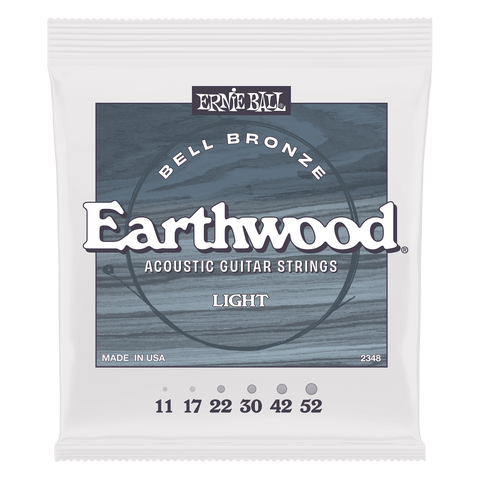 Ernie Ball 2348 Earthwood Bell Bronze Acoustic Guitar Strings - Light (11-52)