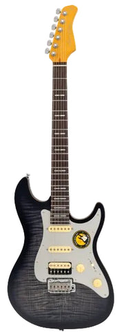 SIRE Larry Carlton S7 Flame Maple New Gen Electric Guitar- Transparent Black