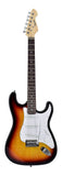 Electric Guitar Package w/ Guitar, Amp, Cable, Bag, Tuner, Strap & Picks - Sunburst