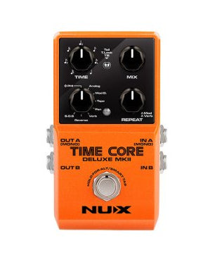 NUX Time Core Deluxe MKII Delay Guitar Effects Pedal With 7 Delay Types