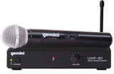 (Microphone) - Gemini Single Channel UHF Wireless Handheld Microphone System, F1: 517.6
