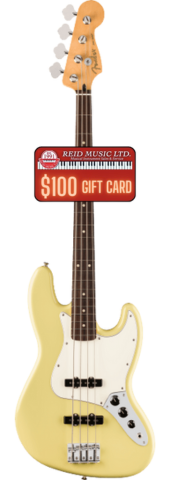 Fender Player II Jazz Bass, Rosewood Fingerboard, Hialeah Yellow